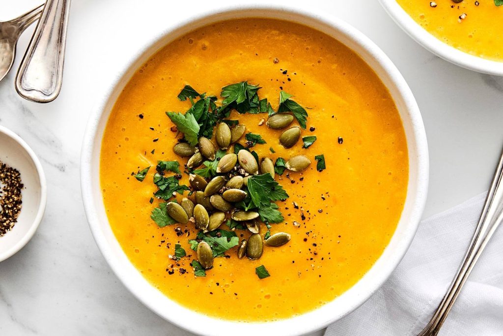 Butternut Squash Soup Recipe – Silky, Smooth Roasted Butternut Squash Soup.