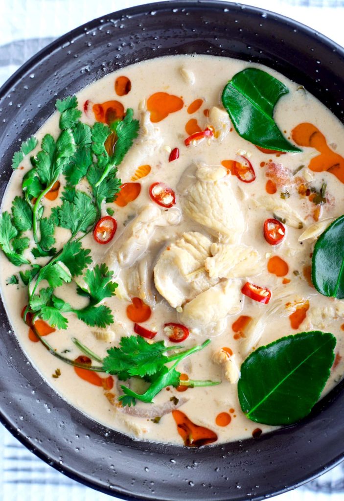 Thai Coconut Soup (Tom Kha Gai) – Fragrant Coconut Soup With Chicken And Lime.