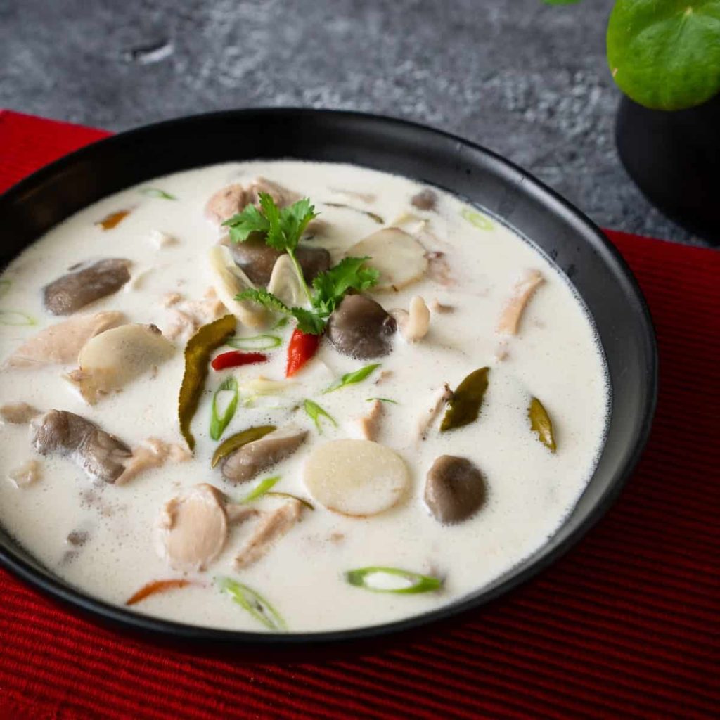 Thai Coconut Soup (Tom Kha Gai) – Fragrant Coconut Soup With Chicken And Lime.