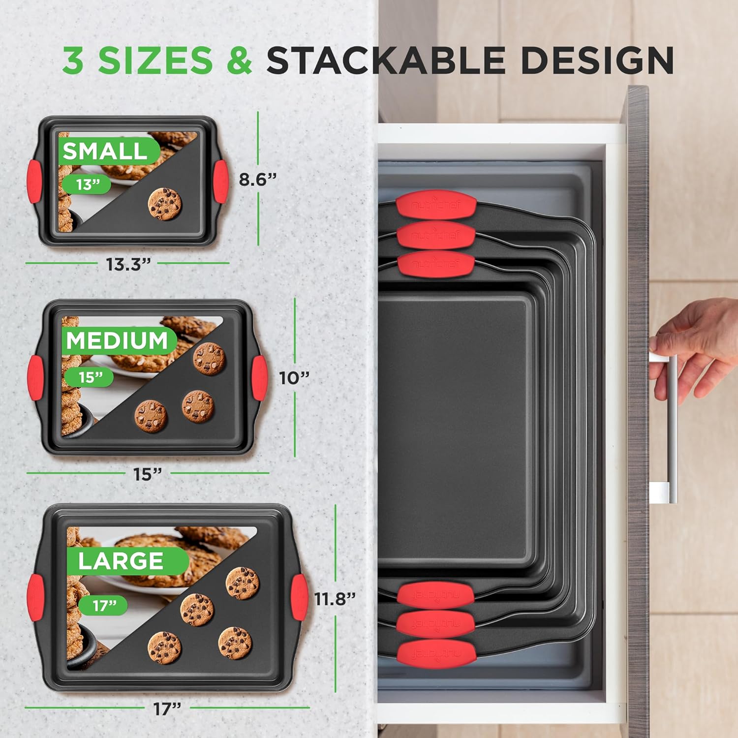 NutriChef 3-Piece Nonstick Kitchen Oven Baking Pans Review